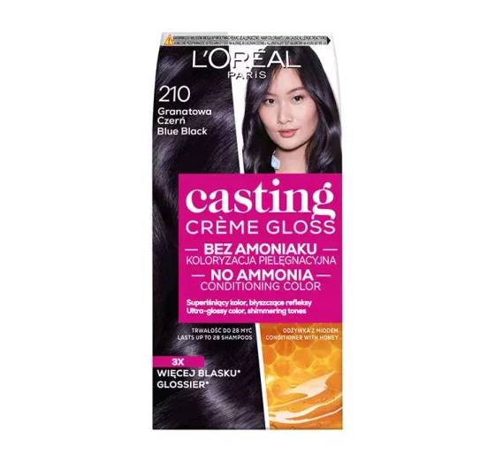 Kliknij na zdjęcie, aby je powiększyć LOREAL CASTING CREME GLOSS HAARFARBE 210 MARINEBLAU SCHWARZ
