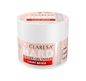 Claresa Hard & Easy Aufbaugel für Nägel Light Beige 45 g