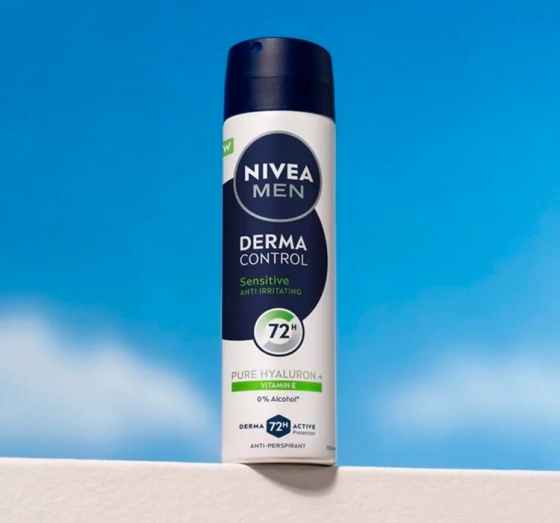 NIVEA MEN Derma Control Antitranspirant Spray für Männer Sensitive 150 ml