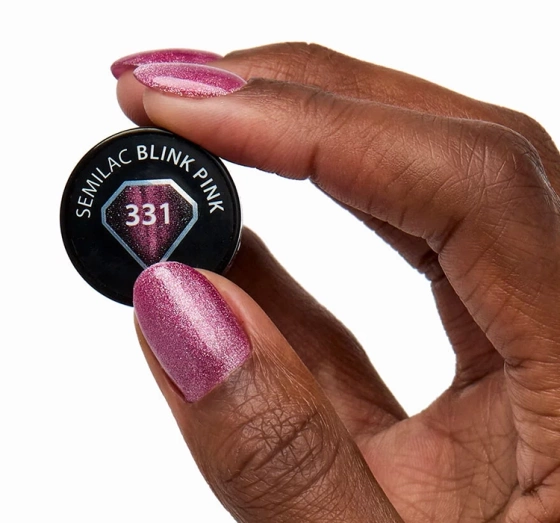 SEMILAC HYBRIDLACK MAGNETIC GLOW CAT EYE 331 BLINK PINK 7ML