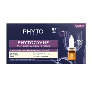 Phyto Phytocyane – Kur gegen fortschreitenden Haarausfall bei Frauen, 12 x 5 ml