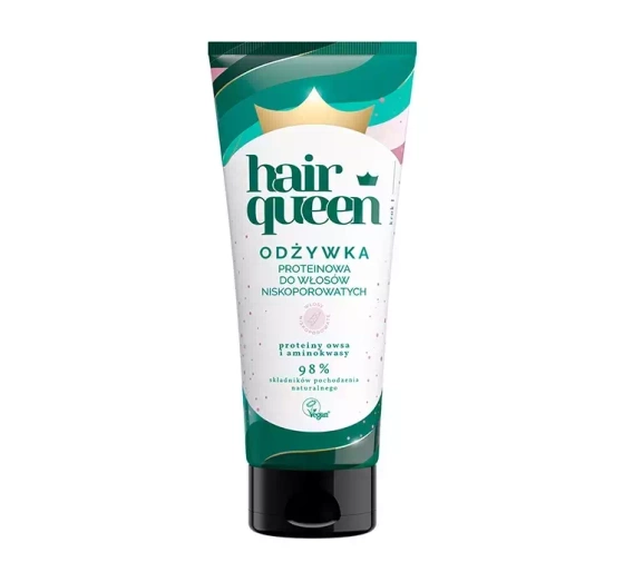 Kliknij na zdjęcie, aby je powiększyć HAIR QUEEN PROTEINSPÜLUNG FÜR NIEDRIG PORÖSE HAARE 200ML