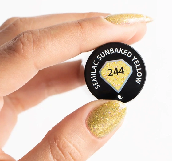 Semilac Sea Queen UV-Nagellack 244 Sunbaked Yellow 7ml