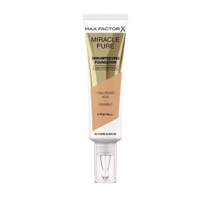 MAX FACTOR MIRACLE PURE FOUNDATION ZUR VERBESSERUNG DES HAUTZUSTANDS 45 WARM ALMOND 30ML