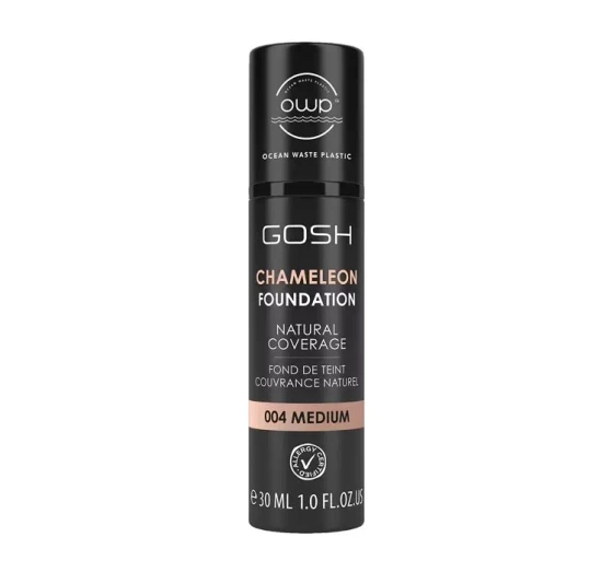 GOSH CHAMELEON FOUNDATION NATURAL COVERAGE ADAPTIVE GRUNDIERUNG 004 MEDIUM 30ML