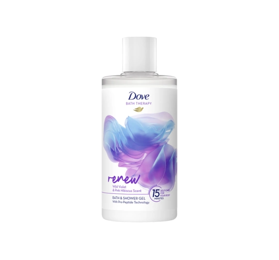 DOVE BATH THERAPY RENEW DUSCHGEL WILD VIOLET & PINK HIBISCUS 400ML