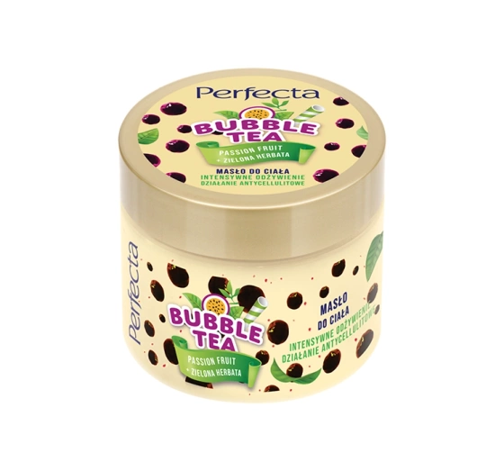 Kliknij na zdjęcie, aby je powiększyć PERFECTA BUBBLE TEA KÖRPERBUTTER PASSION FRUIT + GRÜNER TEE 300ML