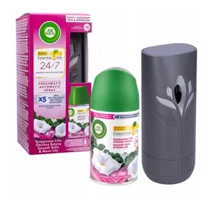 Air Wick Freshmatic Set Automatischer Lufterfrischer + Nachfüllung Mondlilie in Satin gehüllt