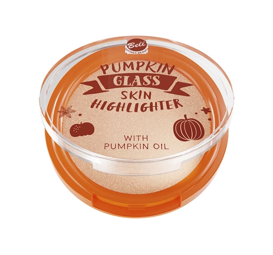 Kliknij na zdjęcie, aby je powiększyć Bell Pumpkin Glass Skin Highlighter für Gesicht und Körper mit Kürbiskern-Öl 01 Spicy Glow 10,5 g
