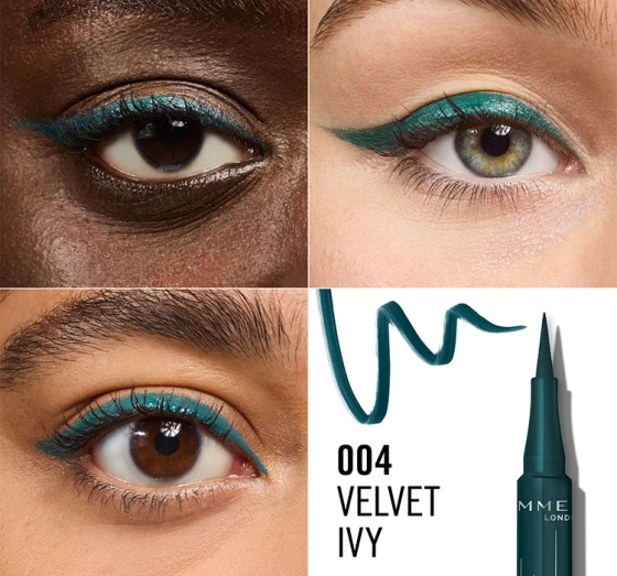 Kliknij na zdjęcie, aby je powiększyć Rimmel Wonder'Ink präziser Eyeliner-Stift 004 Velvet Ivy 1ml