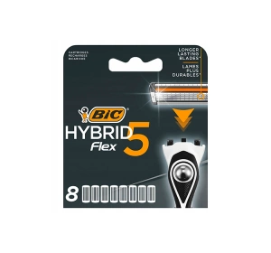 BIC Hybrid Flex5 Nachfüllklingen für Männer 8 Stück