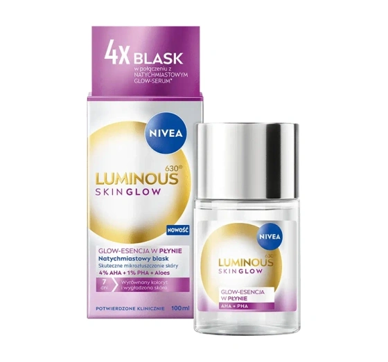 Kliknij na zdjęcie, aby je powiększyć NIVEA Luminous630 Glow-Essenz Mikropeeling 100ml