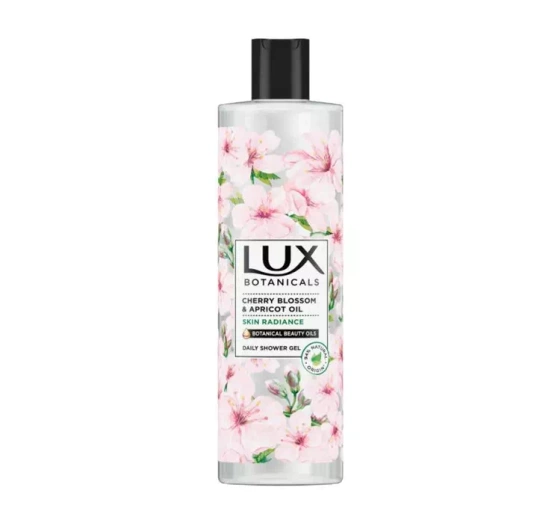 Kliknij na zdjęcie, aby je powiększyć LUX BOTANICALS SKIN RADIANCE CHERRY BLOSSOM & APRICOT OIL DUSCHGEL 500ML