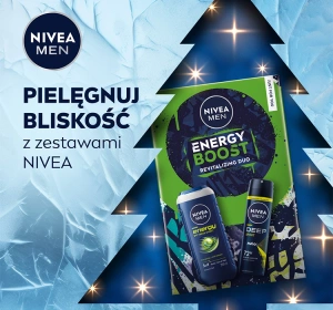 NIVEA MEN Energy Boost Geschenkset für Männer Duschgel  + Antitranspirant Spray