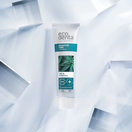 Ecodenta Sensitive Care Zahnpasta mit CBD und Probiotika 100 ml