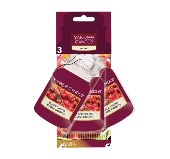 Kliknij na zdjęcie, aby je powiększyć YANKEE CANDLE CAR JAR AUTO-LUFTERFRISCHER DREIERPACK BLACK CHERRY