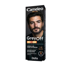 DELIA CAMELEO MEN GREY OFF FOR HAIR BEARD & MOUSTACHE 1.0 BLACK 2x15ML