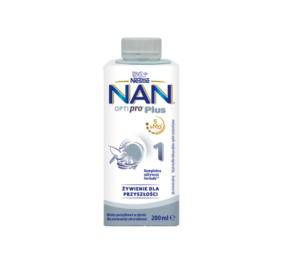 Nestle NAN Optipro Plus 1 Hm-O Flüssige Anfangsnahrung für Säuglinge ab Geburt 200ml
