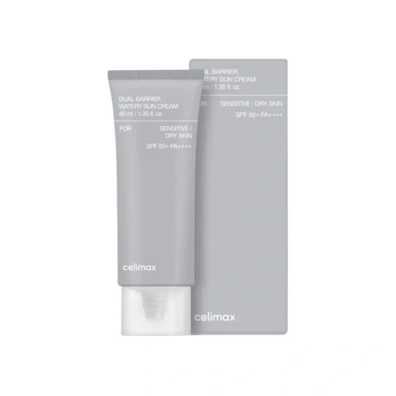 Celimax Dual Barrier Watery SPF50+ PA++++ Feuchtigkeitsspendende Sonnencreme mit doppeltem Schutz 40 ml