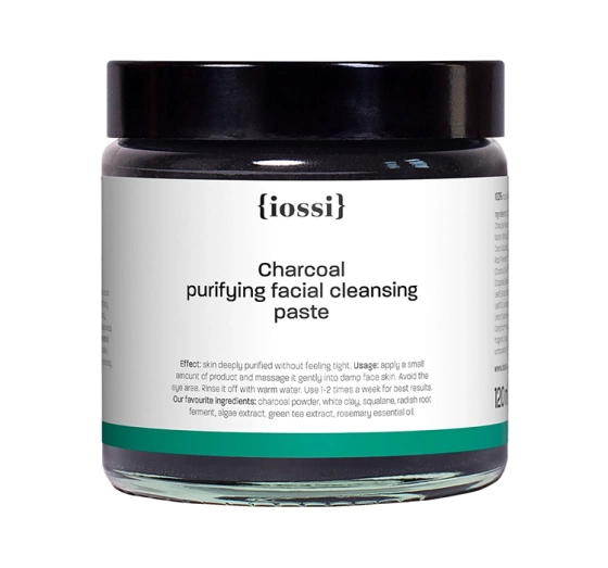 IOSSI GESICHTSREINIGUNGSPASTE MIT AKTIVKOHLE 120ML