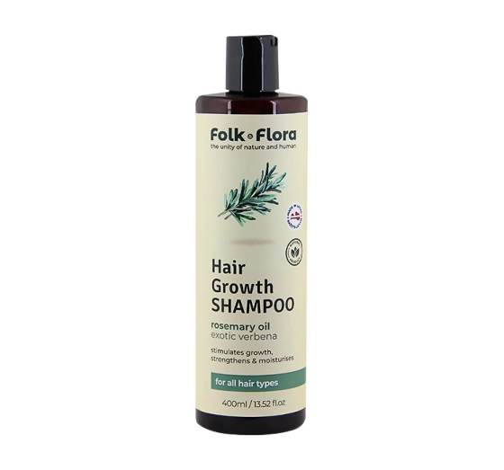 Folk&Flora Stärkendes Shampoo mit Rosmarinöl und Verbene 400ml
