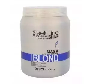 STAPIZ SLEEK LINE BLOND HAARMASKE MIT SEIDE FÜR BLONDES GRAUES UND BLONDIERTES HAAR 1000ML