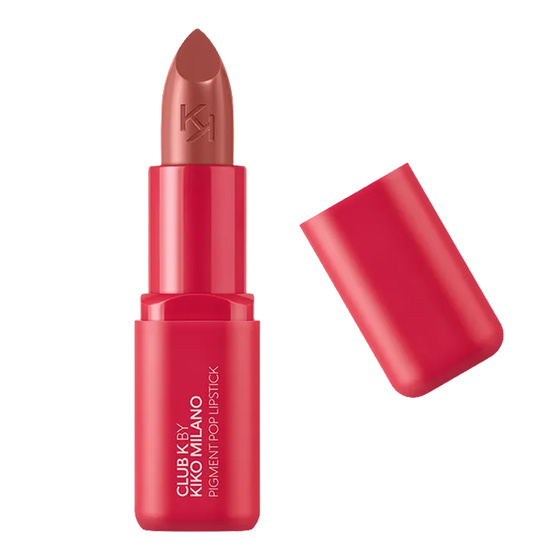 Kliknij na zdjęcie, aby je powiększyć KIKO Milano Club K Pigment Pop Lipstick – feuchtigkeitsspendender, deckender Lippenstift 03 In Her Prime 3,5 g