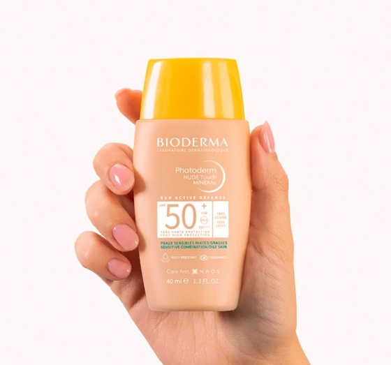 Bioderma Photoderm Nude Touch Mineral SPF50+ Mineralisches Make-up mit Nude-Effekt Very Light 40ml