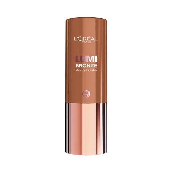 Kliknij na zdjęcie, aby je powiększyć L'Oréal Paris Lumi Bronze Le Stick Soleil – cremig-pudriger Bronzer-Stift für das Gesicht, 110 Toasted Sunlight, 9 g