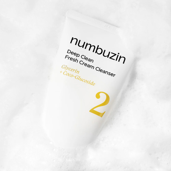 Numbuzin No. 2 Deep Clean Fresh Cream Cleanser – tiefenreinigendes cremiges Gesichtswaschgel 120 ml