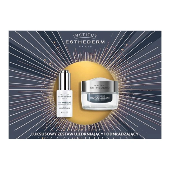 Institut Esthederm Straffendes Geschenkset Gesichtscreme  Intensive Pro-collagen+ 50 ml + Augenserum Age Proteom 15 ml