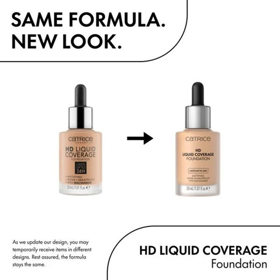 CATRICE HD LIQUID COVERAGE FOUNDATION 010 LIGHT BEIGE 30 ML