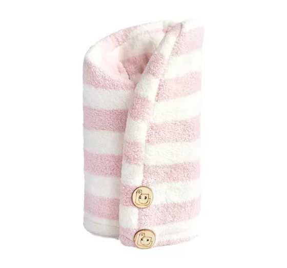 Kliknij na zdjęcie, aby je powiększyć Trust My Sister Mikrofaser-Haartuch rosa-weiß