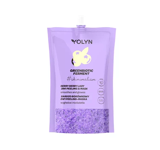 YOLYN GREENBIOTIC FERMENT BEEREN 2IN1 PEELING-MASKE 50ML