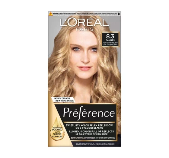 Kliknij na zdjęcie, aby je powiększyć LOREAL RECITAL PREFERENCE HAARFARBE X 8.3