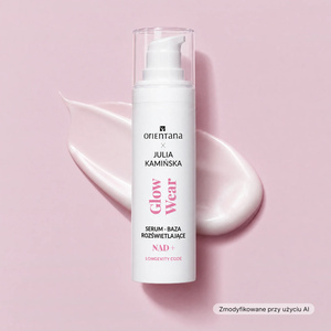 Orientana x Julia Kamińska Longevity Code Glow Wear NAD+ Serum-Grundierung für strahlende Haut – bei müder, fahl und glanzloser Haut 30 ml