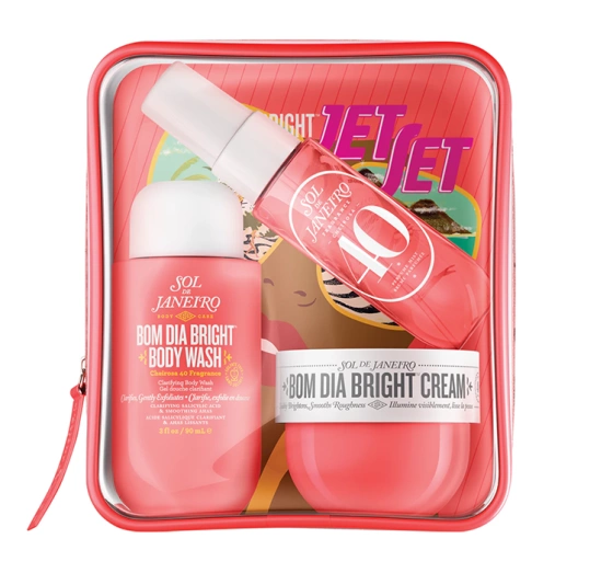 Sol de Janeiro Bom Dia Bright Jet Set Duschgel 90ml + Körpercreme 50ml + Spray 30ml