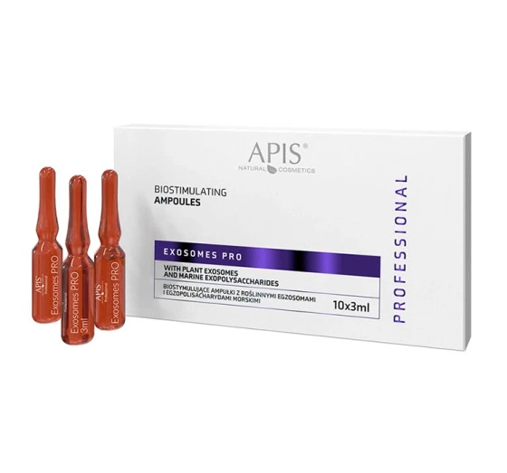 APIS PROFESSIONAL EXOSOMES PRO BIOSTIMULIERENDE GESICHTSAMPULLEN MIT PFLANZENEXOSOMEN 10 X 3ML