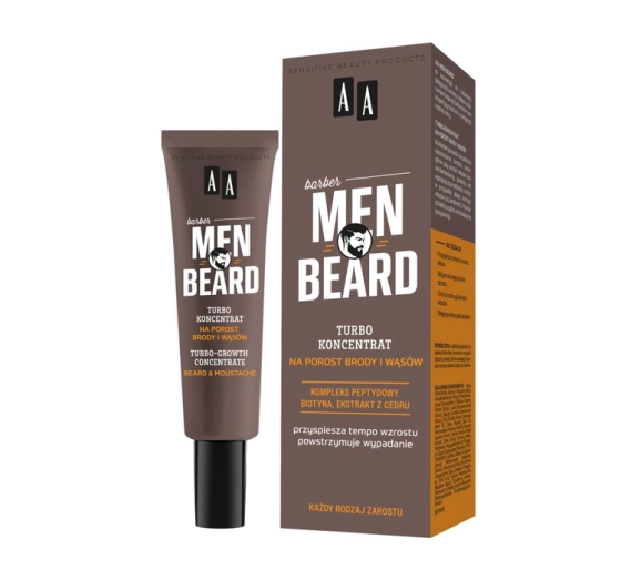 Kliknij na zdjęcie, aby je powiększyć AA MEN BEARD TURBO CONCENTRATE FÜR BART- UND SCHNURRBARTWACHSTUM 30ML