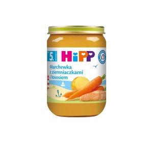 HiPP Bio Menü nach dem 5. Monat – Karotten mit Kartoffeln und Lachs 180g