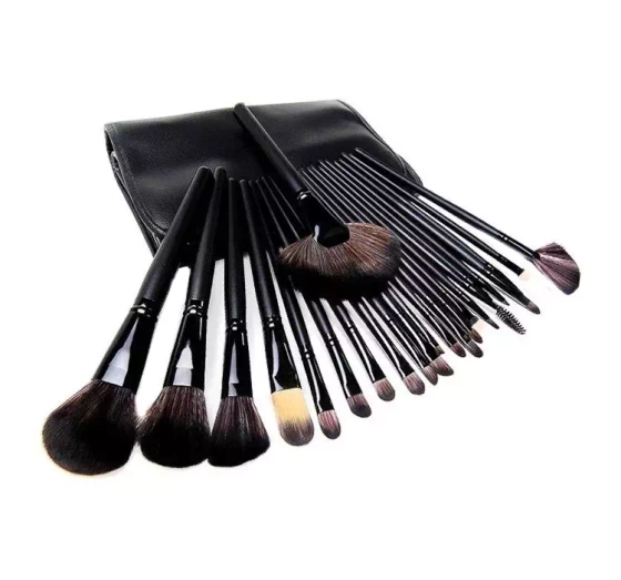 Kliknij na zdjęcie, aby je powiększyć Set mit 24 Schminkpinseln schwarzes Etui