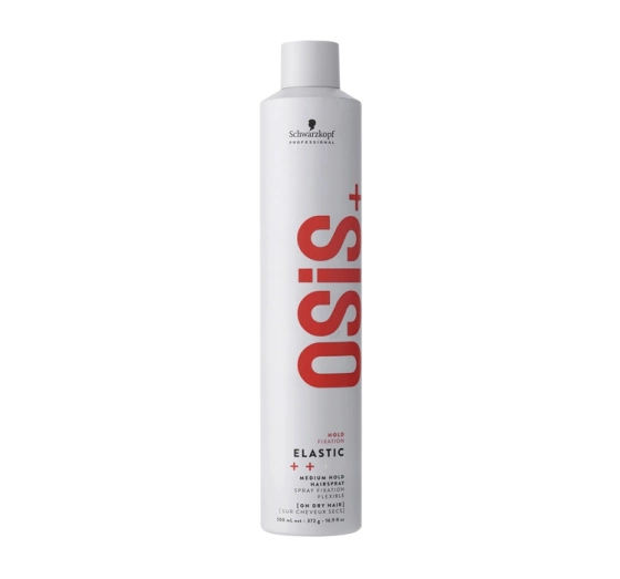 Kliknij na zdjęcie, aby je powiększyć SCHWARZKOPF OSIS+ ELASTIC HAARSPRAY MITTLERER HALT 500ML