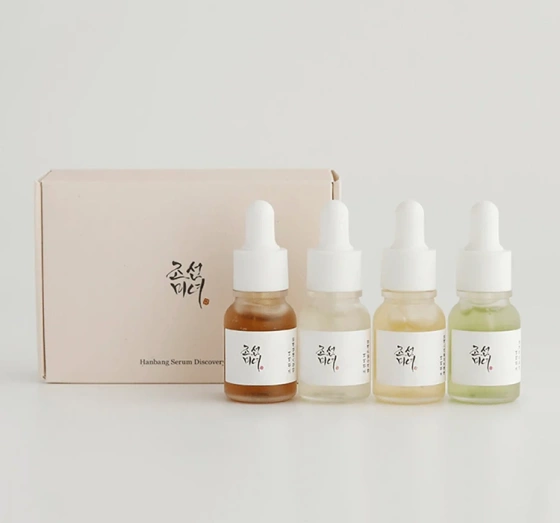Kliknij na zdjęcie, aby je powiększyć Beauty Of Joseon Hanbang Serum Discovery Kit 4 x Gesichtsserum 4x10ml