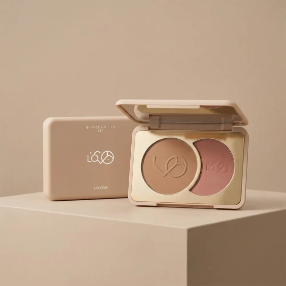 Lovro Bronze & Blush Set Gepresster Bronzer und Rouge zum Konturieren 5 g