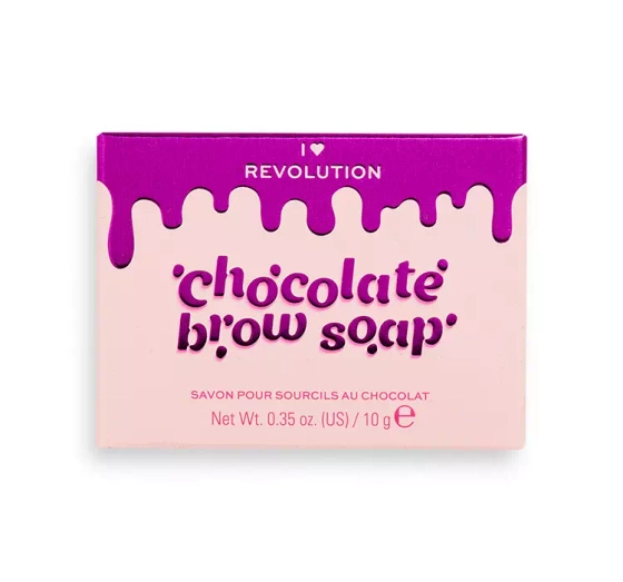 Kliknij na zdjęcie, aby je powiększyć I HEART REVOLUTION CHOCOLATE BROW SOAP TRANSPARENTE AUGENBRAUENSEIFE MIT BÜRSTE 10G