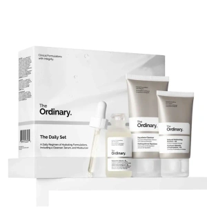 The Ordinary The Daily Set Pflegeset für trockene Haut Gel 50 ml + Serum 30 ml + Creme 30 ml