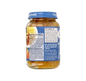 Gerber Spaghetti mit Hähnchen für Babys nach dem 8. Monat 190g