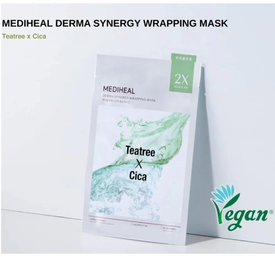 Kliknij na zdjęcie, aby je powiększyć Mediheal Derma Synergy Teatree x Cica Beruhigende Tuchmaske 25 ml