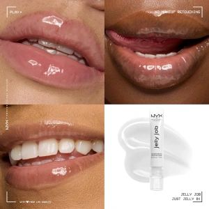 NYX Professional Makeup Jelly Job Lipgloss mit Glass-Effekt 01 Just Jelly 7,5 ml
