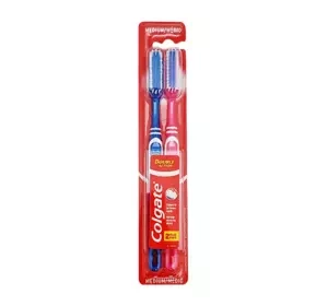Colgate Double Action Zahnbürste, Medium, 2 Stück